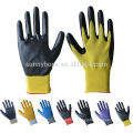 13 gauge garden color nylon nitrile glove